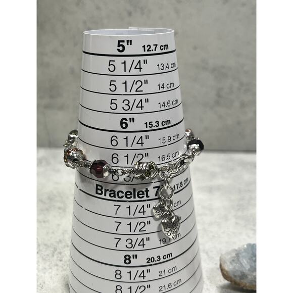 Brighton Jewel Fantasy Crystal Silvertone Beaded Bracelet - Picture 7 of 8